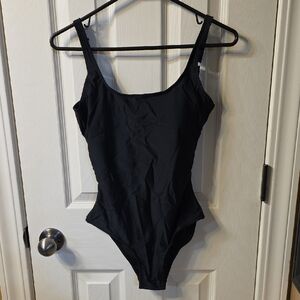 Black One-Piece Swimsuit